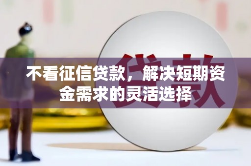 淇县不看征信贷款，解决短期资金需求的灵活选择