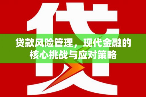 淇县贷款风险管理，现代金融的核心挑战与应对策略