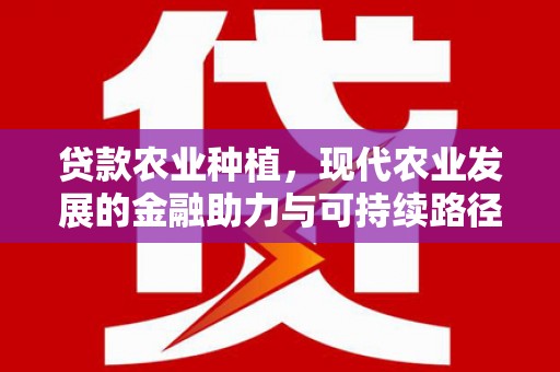 淇县贷款农业种植，现代农业发展的金融助力与可持续路径