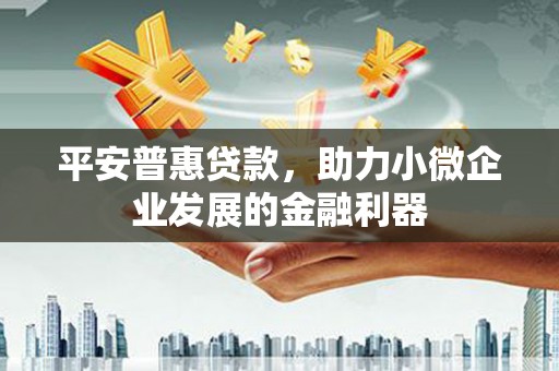 淇县平安普惠贷款，助力小微企业发展的金融利器