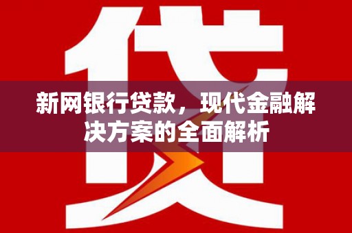 淇县新网银行贷款，现代金融解决方案的全面解析