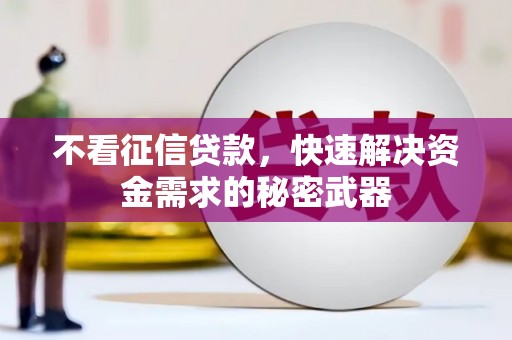 淇县不看征信贷款，快速解决资金需求的秘密武器