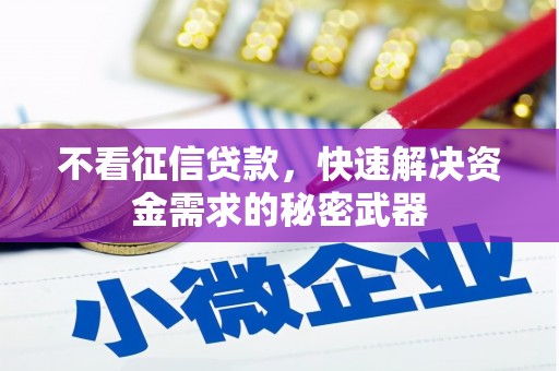 淇县不看征信贷款，快速解决资金需求的秘密武器