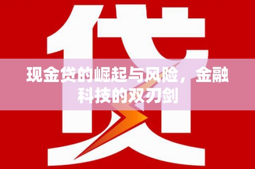 淇县现金贷的崛起与风险，金融科技的双刃剑