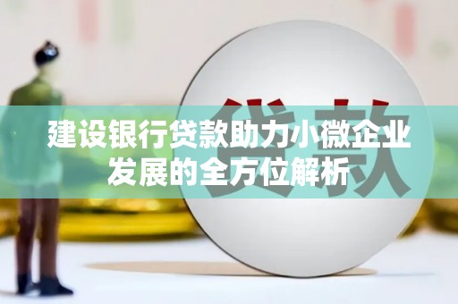 淇县建设银行贷款助力小微企业发展的全方位解析