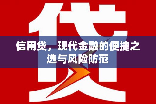 淇县信用贷，现代金融的便捷之选与风险防范