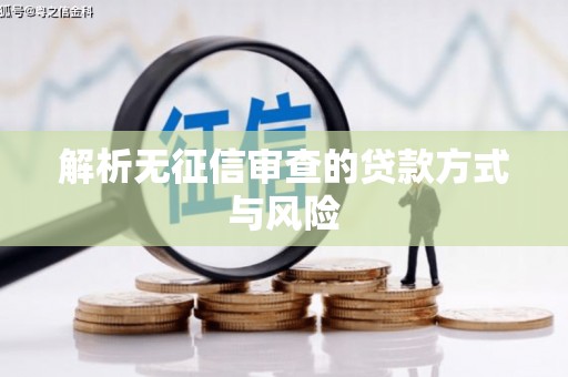 淇县解析无征信审查的贷款方式与风险
