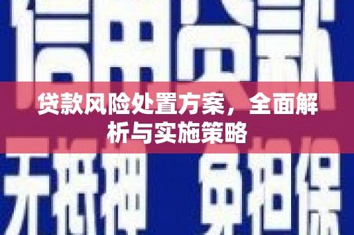 淇县贷款风险处置方案，全面解析与实施策略