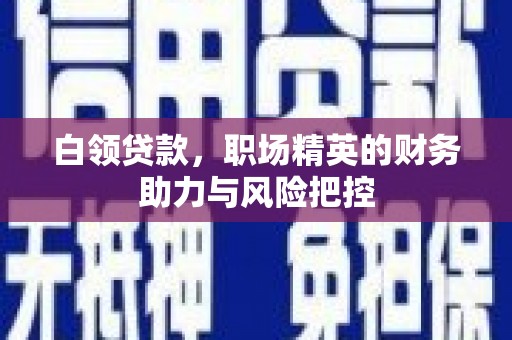 淇县白领贷款，职场精英的财务助力与风险把控